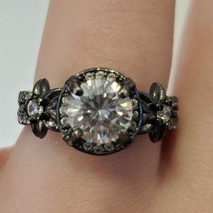 Black Cubic Zirconium Ring